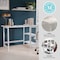Martha Stewart 23.5 in. D X 47.5 in. W X Pine Wood, Rubberwood (Parawood), White Wood Grain BLN-FY-HY-1071-WH-MS - alternate 4
